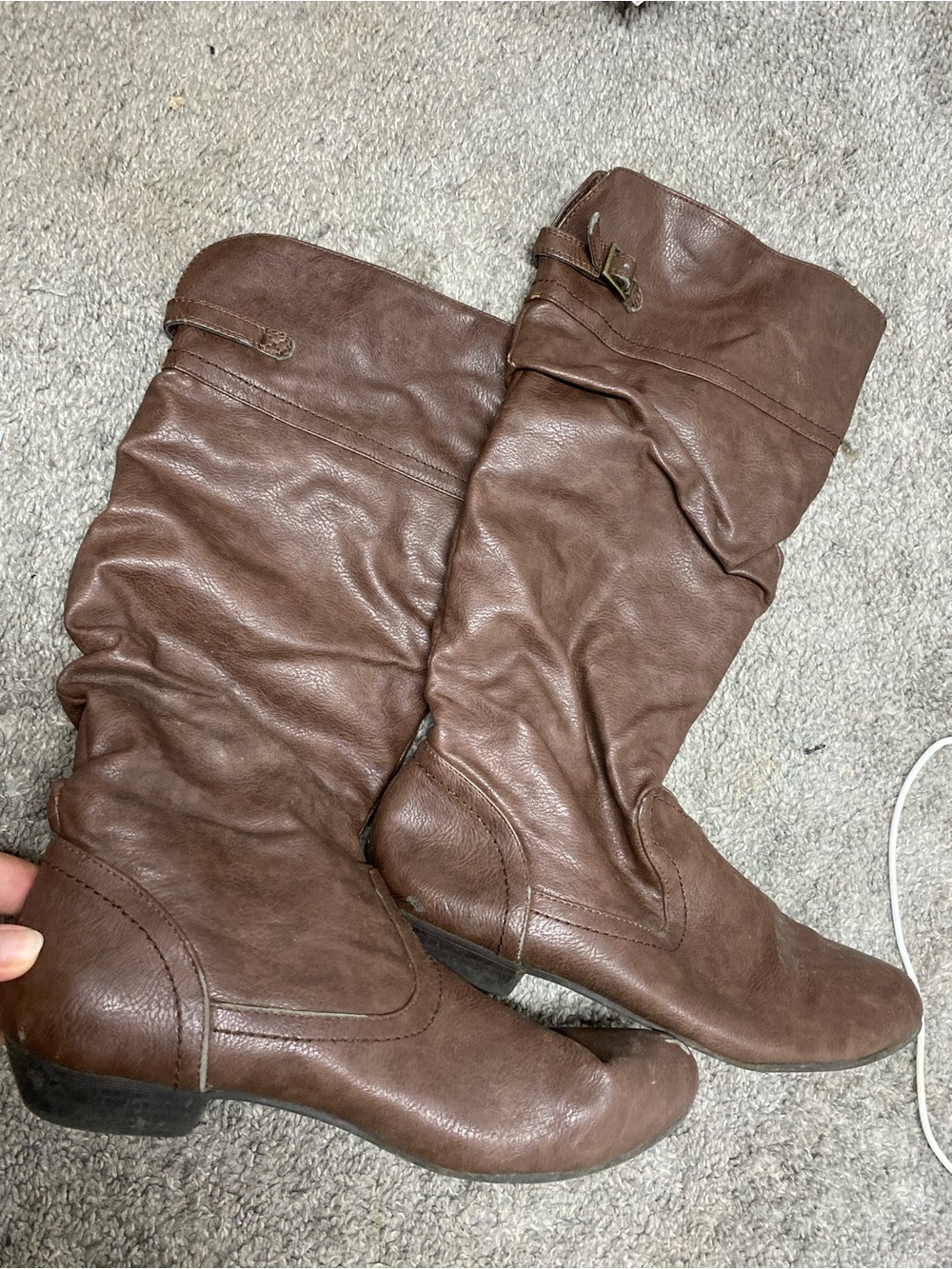 Women’s Brown Mid-Calf Slouch Boots